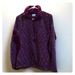Columbia pullover, front zip, Women’s Lg